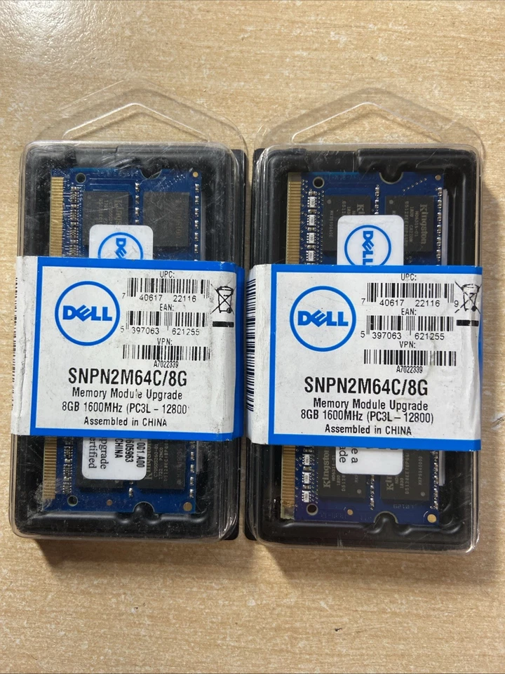 New 16gb Laptop Sodimm RAM Upgrade kit 2 x 8gb PC3L-12800 Dell SNPN2M64C/8G - Image 2 of 4