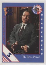 1992 Wild Card Decision '92 5 Stripe Ross Perot #66 3c7