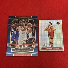 Alperen Sengun - 2021-22 Select Concourse (RC) #19 & 2024-25 Panini Sticker #342