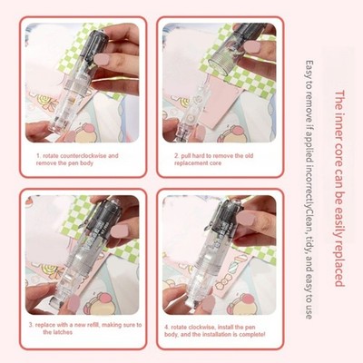 No Residues Dot Pattern Adhesive Pen Easy Peels Technology For Paper Crafting