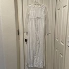 White And Silver Fairy/princess/angel Adult Large Gown Halloween Costume 