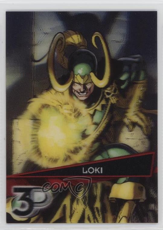 2015 Upper Deck Marvel 3D 3D Variant Loki #13-3D 3gq