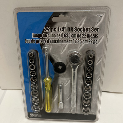 #ad Project PRO 1907 22 Piece 1 4” DR Docket Set $20.66