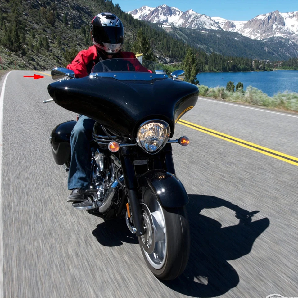 For Kawasaki Vulcan VN 2000 1600 1500 800 500 Chrome Oval Rear-view Mirrors 10mm Foto 4 de 4