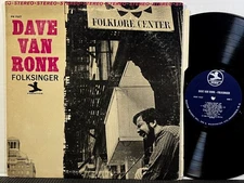 DAVE VAN RONK Folksinger LP PRESTIGE PR 7527 STEREO 1963 Guitar Folk