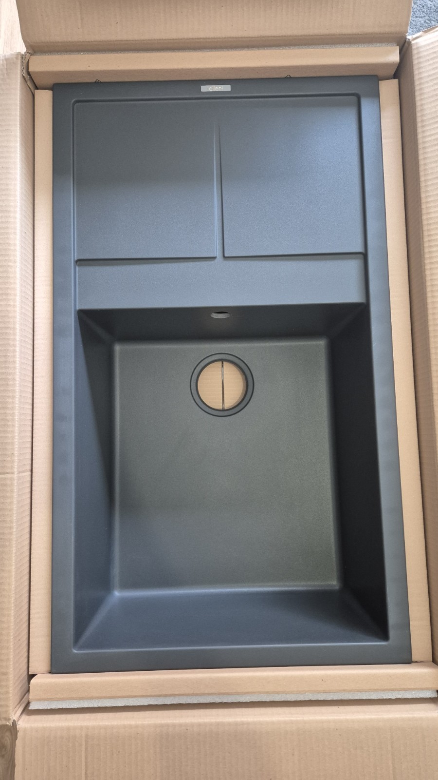 Évier Granitek Unico 410 anthracite au design minéral épuré - 3