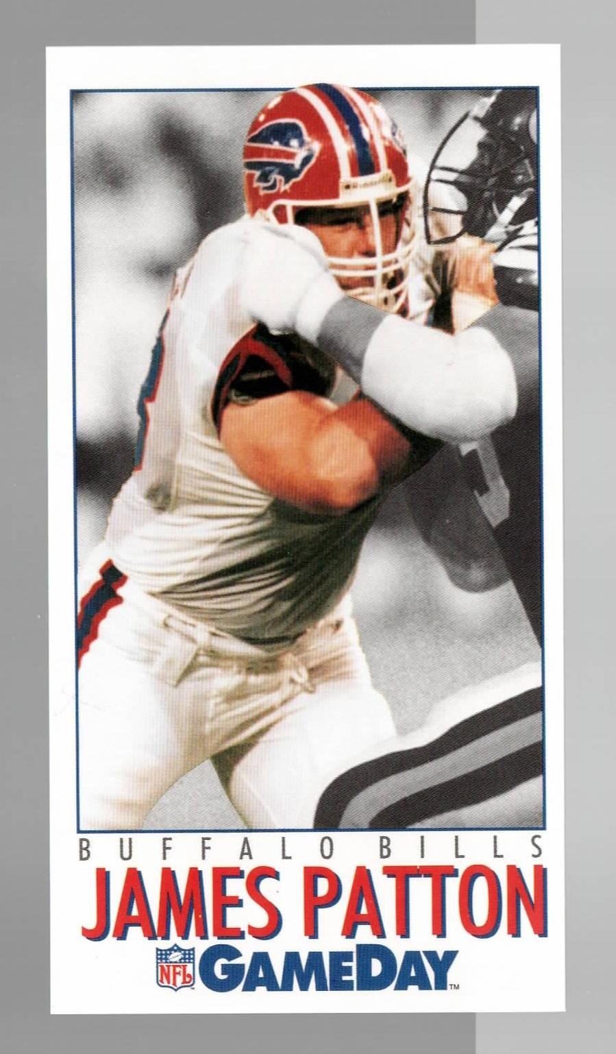 1992 GameDay James Patton Buffalo Bills RC #33 Near Mint or Better