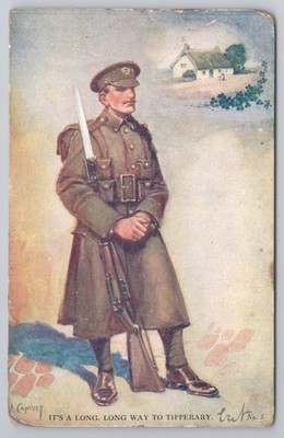WWI ''It's a Long Way to Tipperary'' Postcard St Clair War Series 1914 Truth No.5