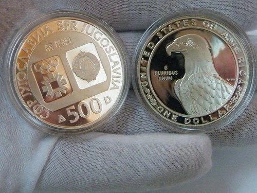 2 - 1983 S XXIII Los Angeles Olympics Commemorative 90% Silver Dollar US BU Coin