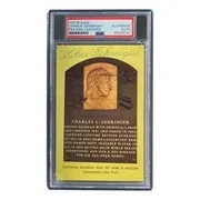 Charlie Gehringer Signed 4x6 Detroit Tigers HOF Plaque Card PSA/DNA 85025741 - Image 3 of 4