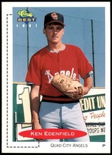 Ken Edenfield Quad City Angels 1991 Classic Best Baseball Card #260 MiLB