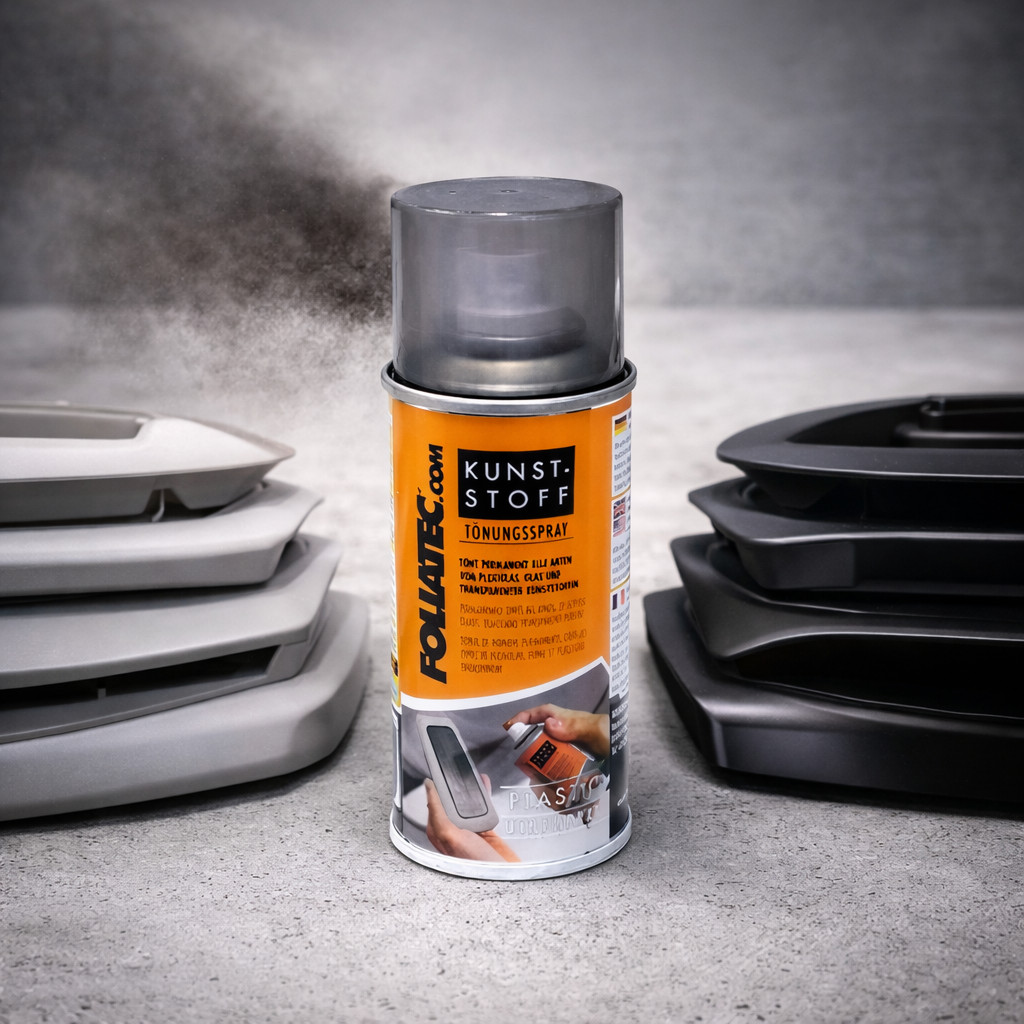Foliatec Kunststoff Tönungsspray Grau Smoke Transparent 150 ml – Kunststofffarbe