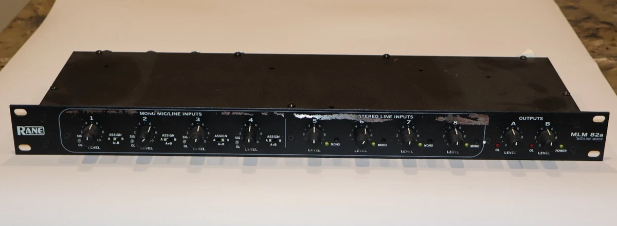 Rane MLM 82a - Mixeur Rack Micro/ligne - Occasion Sans Alimentation