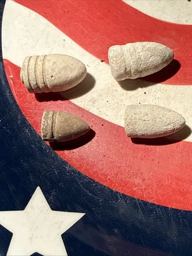 4 Dug Civil War 💥 🇺🇸 💣bullets Assorted Types