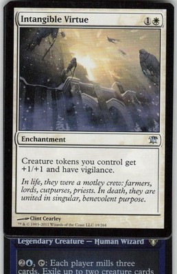 Intangible Virtue 19 Uncommon Innistrad Magic: The Gathering Lightly Played
