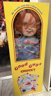 Good Guys Chucky Doll Childs Play Life Size Spirit Halloween In Box RARE