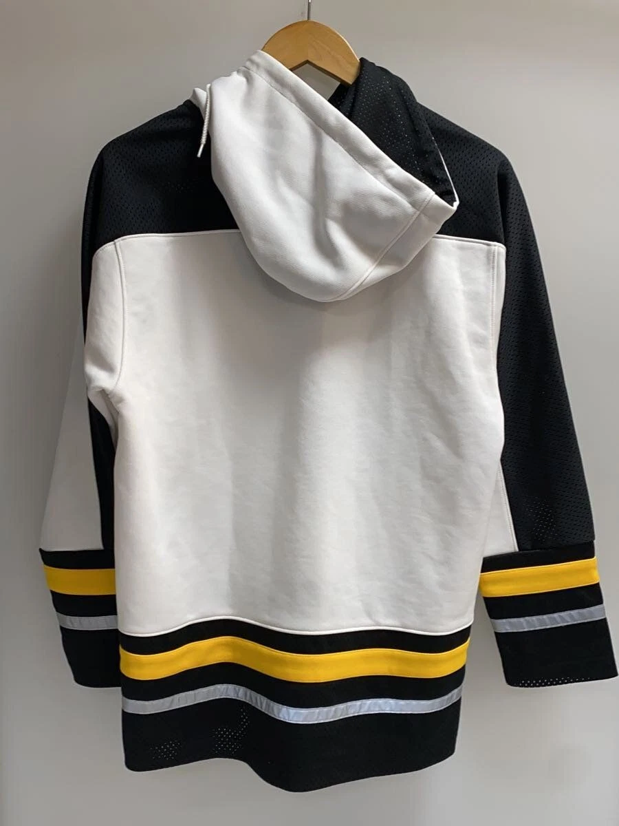 Supreme Felpa con Cappuccio 16AW Riflettente Hockey Top S Poliestere Bianco