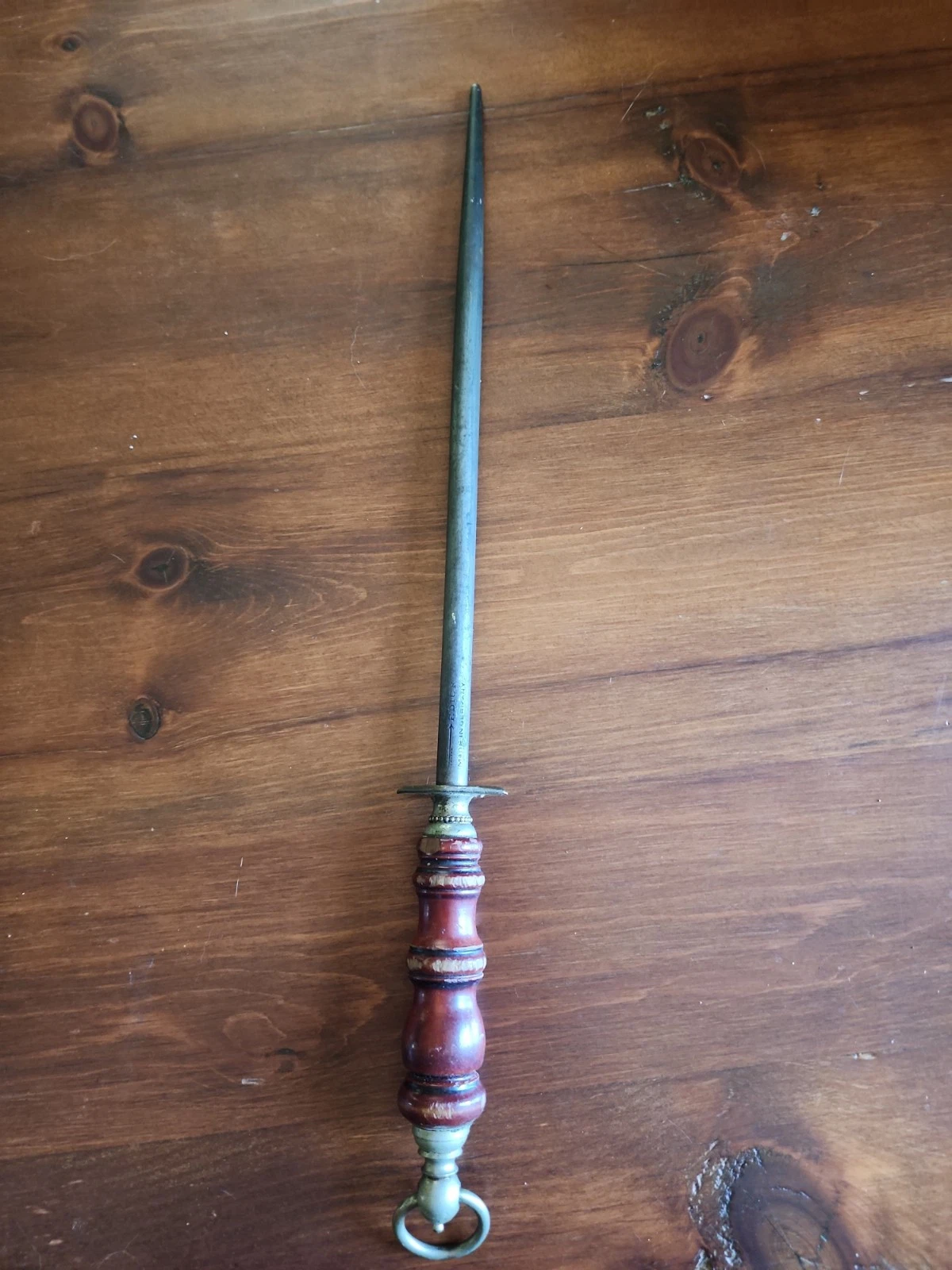 RARE VINTAGE F. DICK MADE IN GERMANY BUTCHER KNIFE SHARPENER 21"