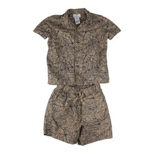 Tommy Bahama boys size 5 /6 two piece outfit button up shirt short matching set