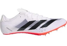 Size 4.5 - Adidas Adizero Sprintstar White Black Lucid Red Track  Field Spikes
