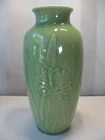 Vintage Rookwood Celadon Glaze Green Floral in Relief 12' Vase #6870 1930's?