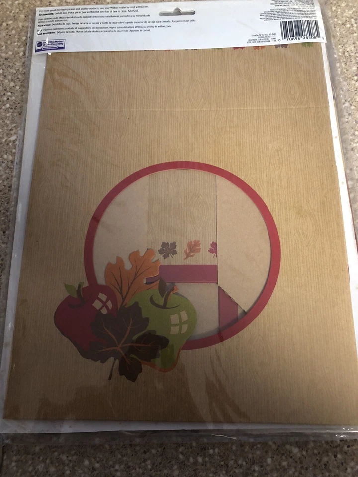 Wilton Pie Boxes Set Of 3 Autumn Festive Thanksgiving Gift Box 9” X 9” X 3.5” - Image 4 of 4