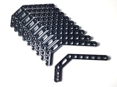 10 pieces New LEGO Technic  Black Beam 3 x 3.8 x 7 Bent 45 Double 32009 / 41486)