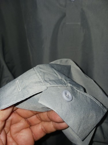 New Coofandy Mens Gray Long Sleeve Button Up Shirt Size XXL (100% Polyester) - Picture 5 of 9