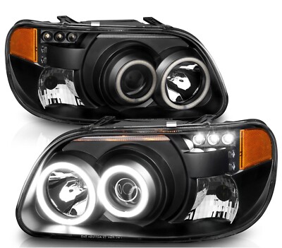 ALFA SEE YA GOLD 2004 2005 2006 PROJECTOR BLACK HEADLIGHTS HEAD LAMPS LIGHTS RV