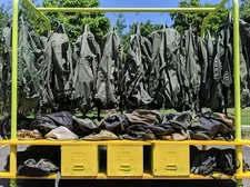 US Army Military Issue Foldable Deployment Duffel Gear Gym Transport Bag Painted