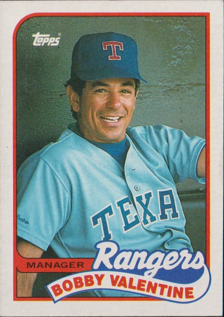 1989 Topps #314 Bobby Valentine  Texas Rangers
