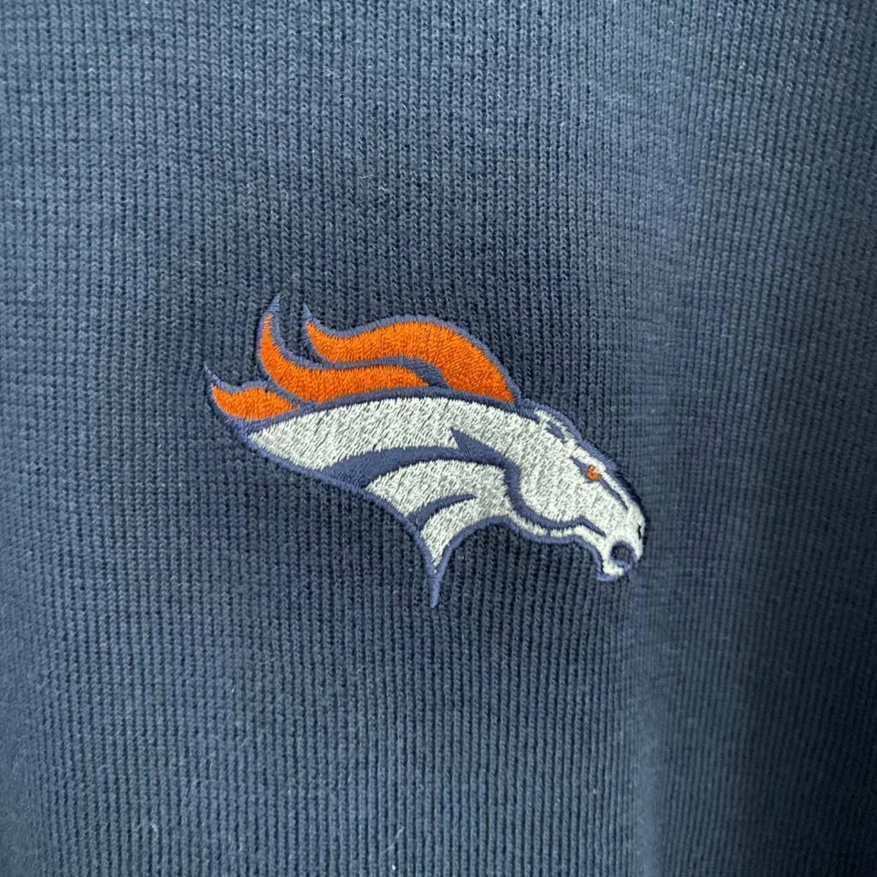 Мужской пуловер Antigua Denver Broncos свитер синий с длинным рукавом хлопковая смесь XXL - Изображение 4 из 4