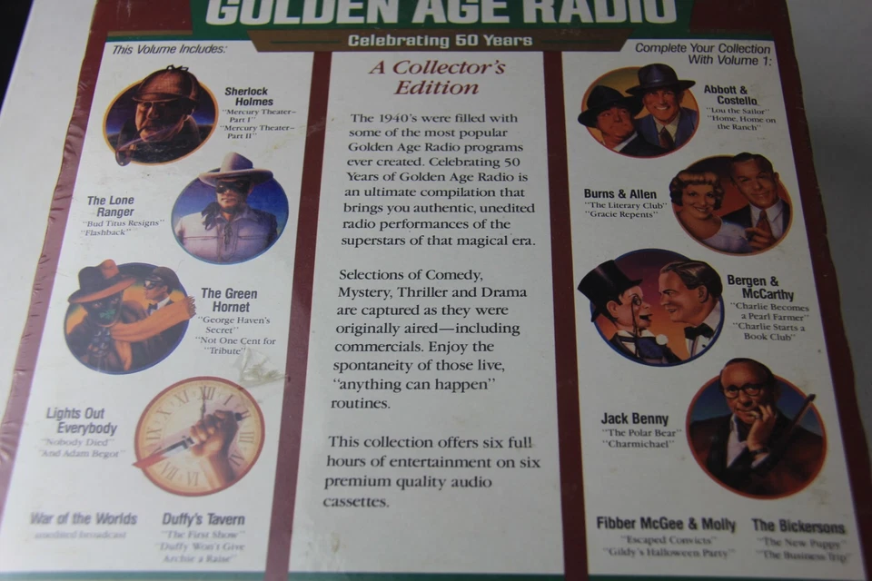 Golden Age Radio Volume 2 Celebrating 50 Years Old-time Radio 6 Cassettes Sealed - Image 4 of 4