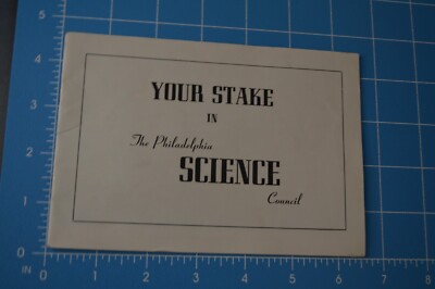 Vintage Philadelphia Science Council Brochure Temple University PA Interest