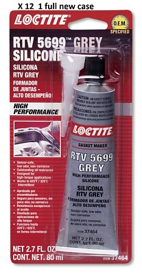 case of 12 / 37464 Loctite 5699 High Performance Rtv Silicone Gasket Maker, Grey