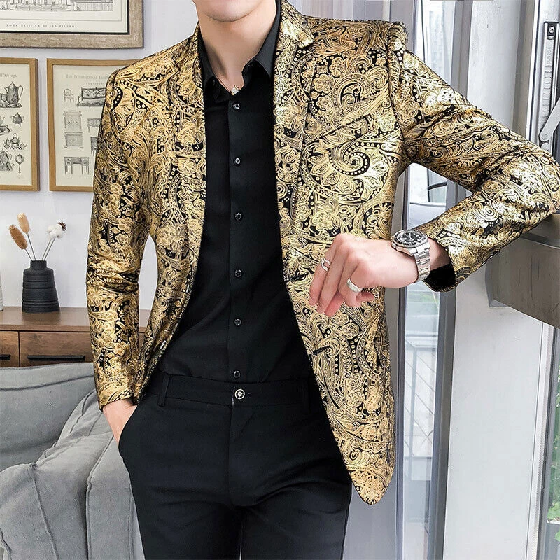 Gold plus size blazer clearance