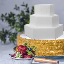 Espositore 3 Pezzi Panetteria Torta Finta Rotonda Schiuma Manichini Embrione