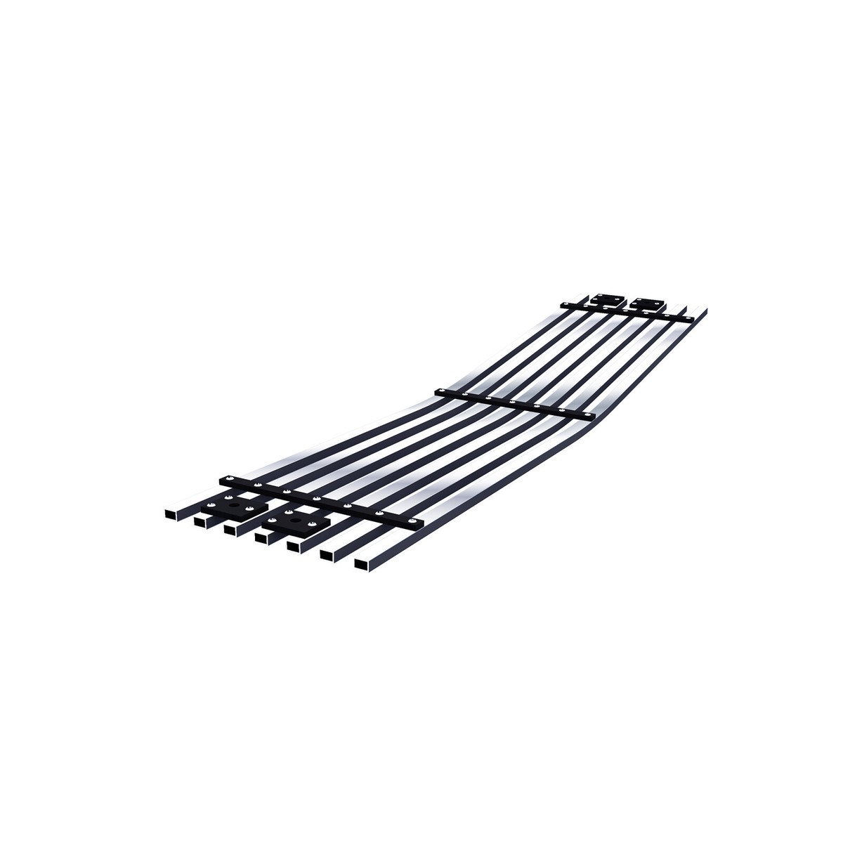 APS Fits 2015-2019 Chevy Silverado 2500HD Stainless Black Bumper APS Fits 2015-2019 Chevy Silverado 2500HD Stainless Black Bumper