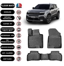 Floor Mats Liner Fits Jeep Avenger Electric (2023-2025) 4D Molded Black 4pcs