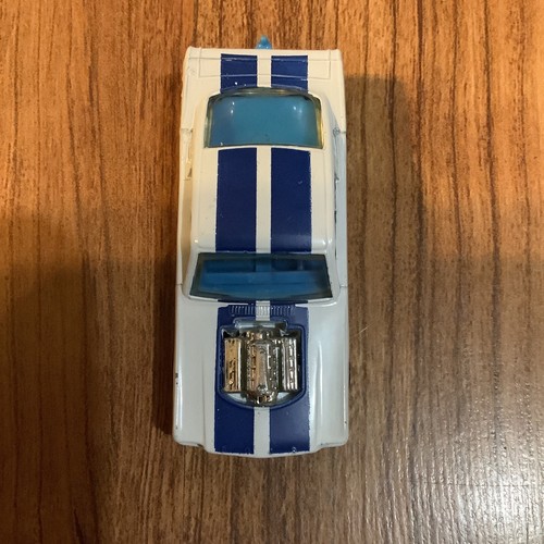 MATCHBOX SUPERFAST MB23 GT350 MUSTANG BLUE/WHITE NOS VINTAGE 1970 - Picture 23 of 24