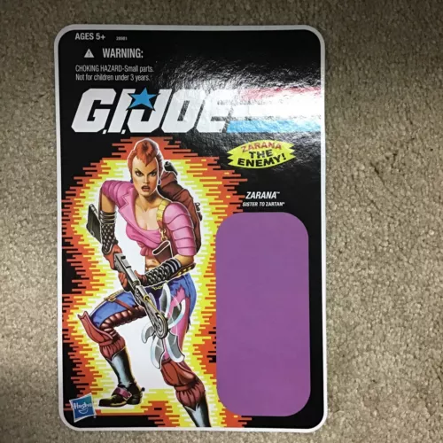 GI Joe Convention Cobra Zarana Pink CardBack