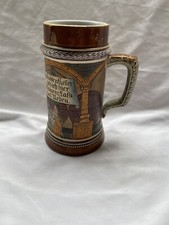 Vintage German Beer Stein - Hand-Painted Hofbräuhaus Scene, Made In Germany
