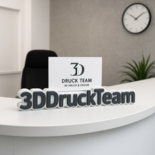 Namensschilder und Firmenschilder mit integriertem Visitenkartenfach