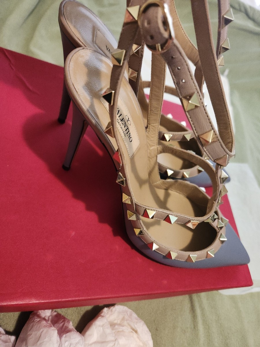 Valentino Rockstud Leather Heels Size 42 New With Box | eBay