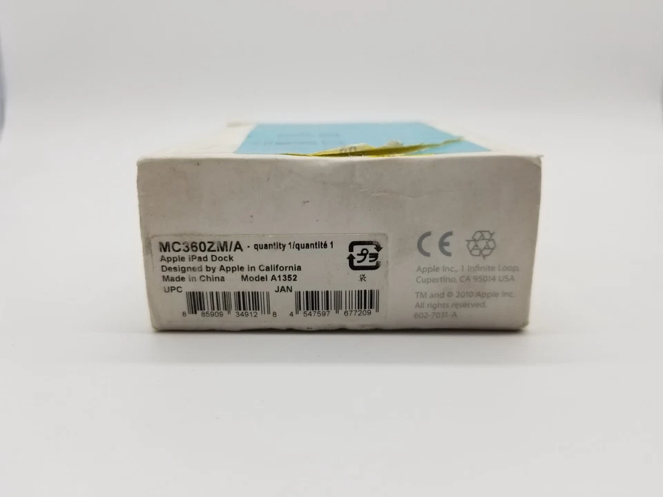 Apple iPad / IPhone Dock MC360ZM/A Model Number A1352 with audio port, dock only - Image 3 of 4