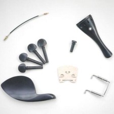 Full Set New High Quality Ebony Violin Parts For 4/4 Violin Free Shipping 