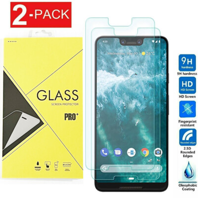 2 Pack Tempered Glass Screen Protector For Google Pixel 3 /3a /3XL /3a XL