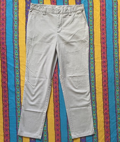 Adidas Mens Golf Pants Striped Gray 