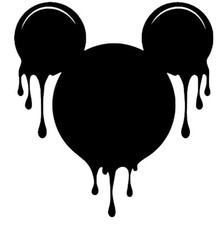 Mickey Ears Dripping vinyl decal sticker car truck Disney World Kingdom