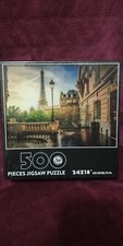 500 Piece PARIS Jigsaw Puzzle Fun Tribe Crew 24x18 In. NEW IN BOX